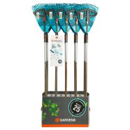   GARDENA combisystem állítható műanyag lombseprű + fanyél FSC 100%, 20 db-os displayben                GE3099-90