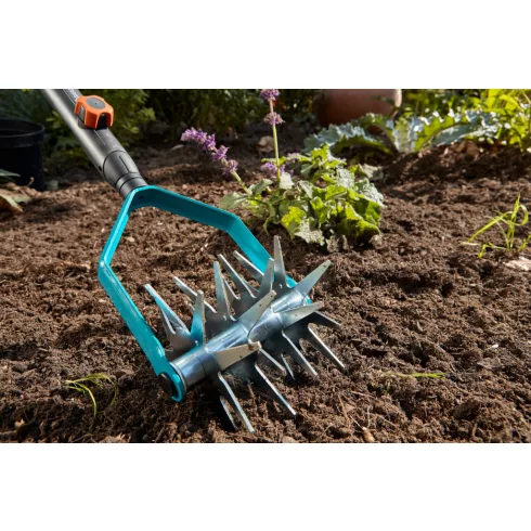 combisystem csillag talajlazító, 14cm munkaszélesség, ajánlott nyélhossz 150cm, korrózióálló          GE3196-20