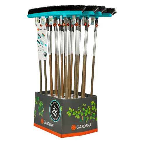 GARDENA combisystem kerti seprű F202 + fanyél FSC 100%, 20 db-os displayben                           GE3622-90