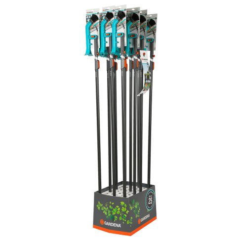 GARDENA combisystem ereszcsatorna tisztító + nyél, 12 db-os displayben                                GE3651-90