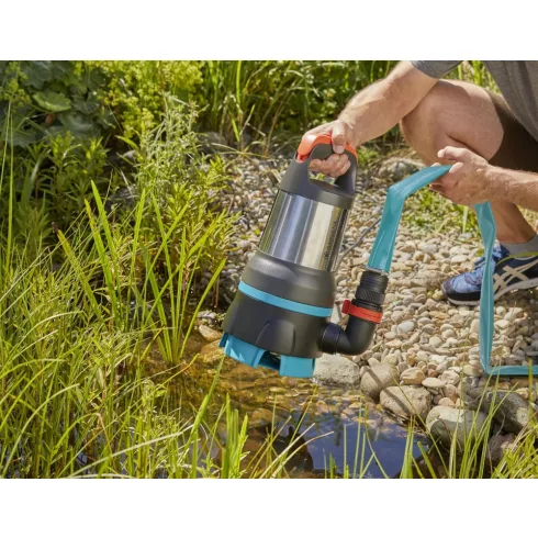 GARDENA 2in1 Merülőszivattyú tiszta és szennyezett vízhez 19500 Aquasensor                            GE9049-20
