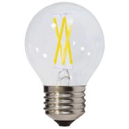   LED filament fényforrás minigömb G45 E27 4W 400lm 3000K melegfehér 175-265V                           GLEDW45274