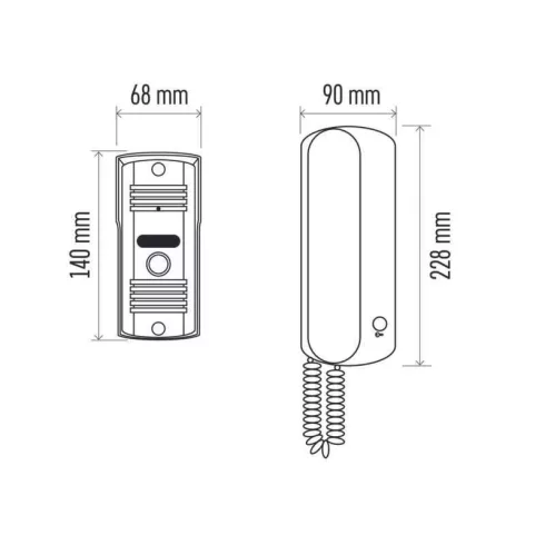 Audió kaputelefon szett, 1 lakásos                                                                    H1085