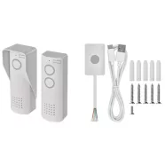   Vezeték nélküli audio kapucsengő készlet, ajtómodullal, 1 résztvevő, bővíthető, USB-C kábel, EM-518   H1087