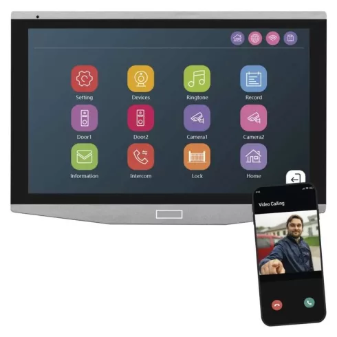GoSmart kiegészítő LCD monitor 7'', IP-750B, H4020 kaputelefonhoz                                     H4021