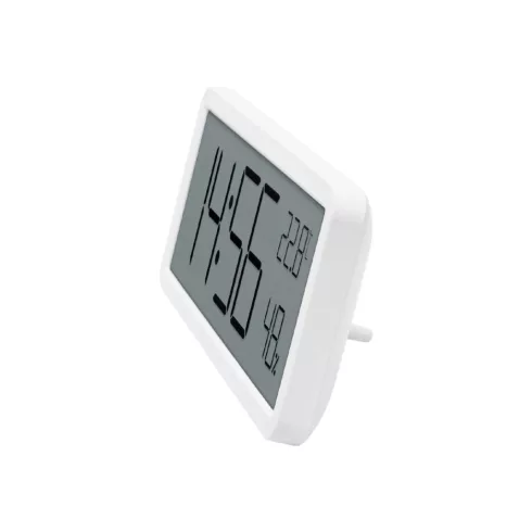 Hő- és páratartalom-mérő ébresztőóra, LCD kijelzővel, állítható, akasztható, elemes, HSO              HC18