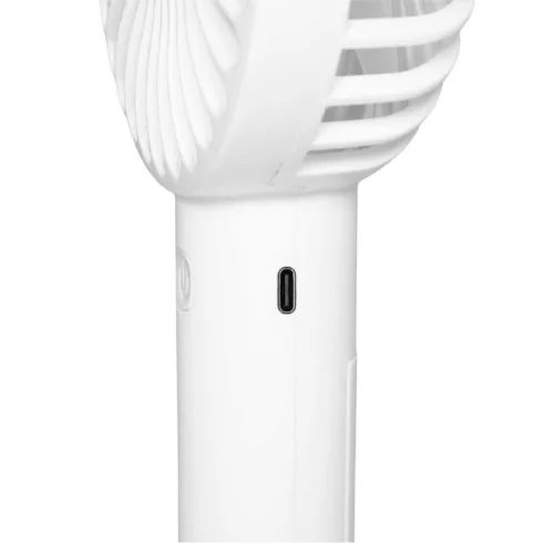 Kézi ventilátor, akkumulátoros, 1200 mAh, 4 W teljesítmény, 3 sebesség, 9 cm-es lapátátmérő, HSO      HF9C