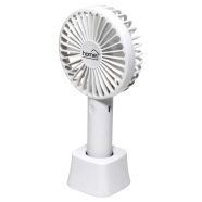   Kézi, tölthető ventilátor, 9cm, fehér, HSO                                                            HF9/WH