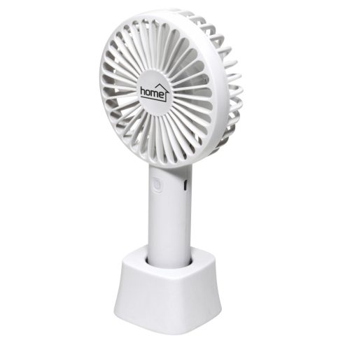 Kézi, tölthető ventilátor, 9cm, fehér, HSO                                                            HF9/WH