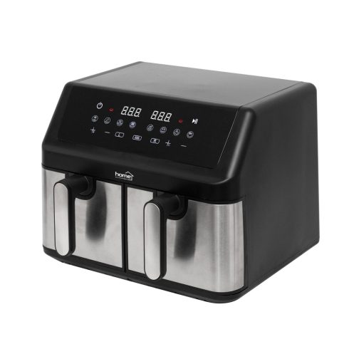 Duplakosaras forrólevegős sütő, Air Fryer, 2x4,5l, 2000 W, digitális vezérlés, 8 féle üzemmód, HSO    HGAF29