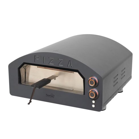 Elektromos pizzakemence, 2000W,max.380°C,IPX4, 33x33 cm sütőfelület, pizzakő, rozsdamentes ajtó, HSO  HGPZ02