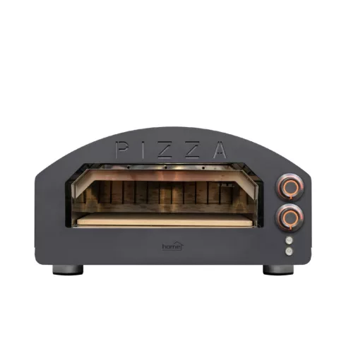 Elektromos pizzakemence, 2000W,max.380°C,IPX4, 33x33 cm sütőfelület, pizzakő, rozsdamentes ajtó, HSO  HGPZ02