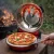 Elektromos pizzasütő, 1200W, max.430°C, hőmérő, pizzakő, duplafalú ablak, alsó/felső sütés, HSO       HGPZ30
