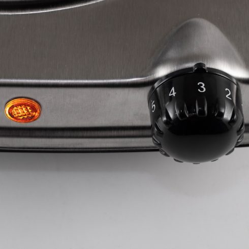 Rezsó, rozsdamentes hordozható főzőlap, 1x1500 W, HSO                                                 HGR03SS