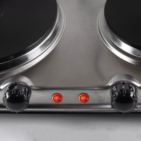 Hordozható elektromos főzőlap, 1000+1500 W, HSO                                                       HGR04SS