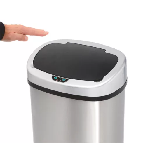 Automata, szenzoros szemetes, 48 liter, infravörös érzékelő (18 cm), rozsdamentes acél, elemes, HSO   HGSB48