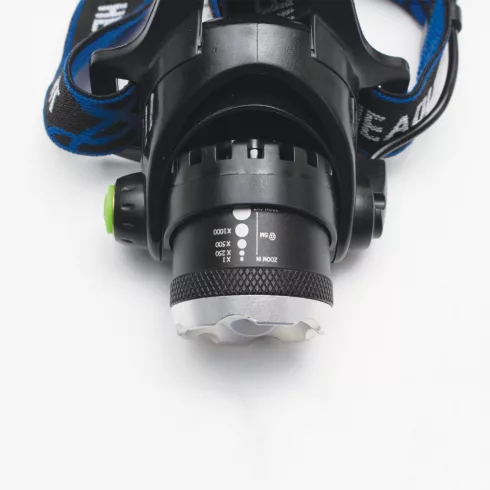 LED-es fém fejlámpa, zoom, 800 lumen, HSO                                                             HLM4