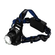   LED-es tölthető fém fejlámpa, zoom, 1000 lumen, HSO                                                   HLM5R