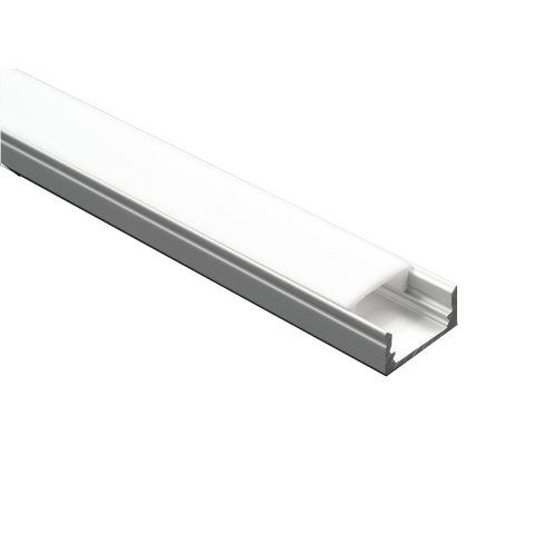 Alumínium profil LED szalaghoz opál fedővel, 17mm x 7mm x 2m                                          IOT5191