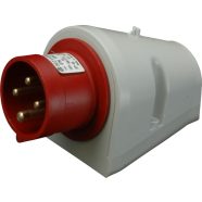   Fix ipari csatlakozó, 4 pólusú falon kívüli dugó, 400V 16A, IP44                                      IPN1643