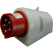   Fix ipari csatlakozó, 5 pólusú falon kívüli dugó, 400V 32A, IP44                                      IPN3253