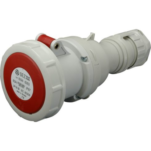 Lengő ipari csatlakozó aljzat 5 pólus 63A 400V                                                        ISGN6353