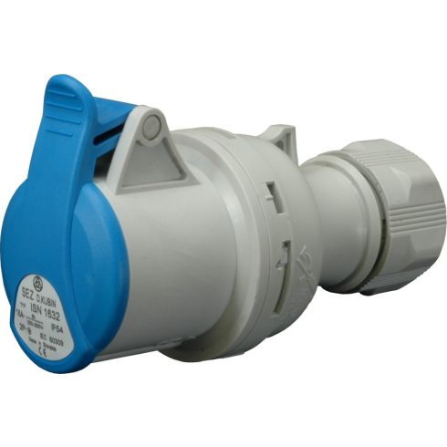Lengő ipari csatlakozó, 3 pólusú, lengő aljzat, 16A                                                   ISN1632