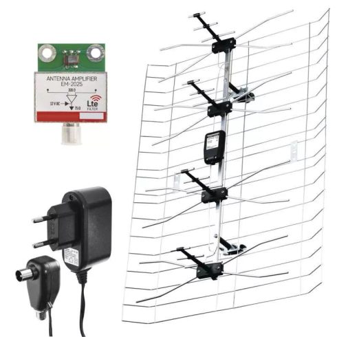 Antenna kültéri, 0-100km, DVB-T2, DAB, LTE/4G                                                         J0665