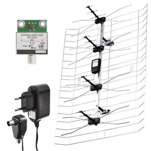 Antenna kültéri, 0-100km, DVB-T2, DAB, LTE/4G                                                         J0666