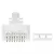 Csatlakozó RJ45 UTP cat6 drót, 20db/csomag                                                            K0103