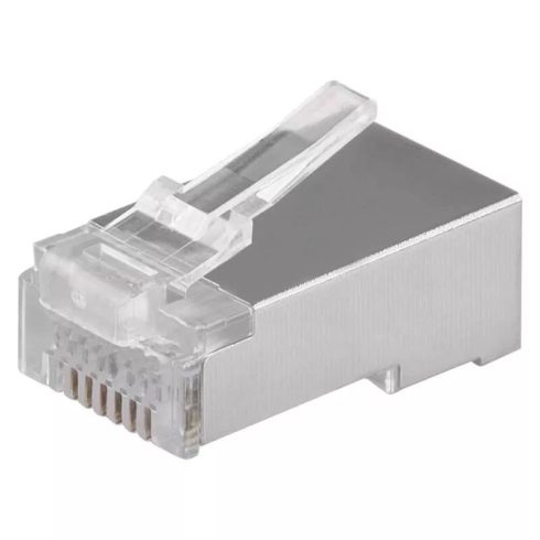 Csatlakozó RJ45 FTP cat5e árnyékolt, 20db/csomag                                                      K0201