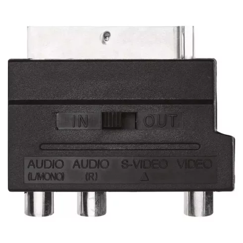 Átalakító, scart - - 3xcinch+svhs                                                                     K9304