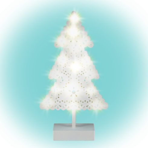 LED-es karácsonyfa asztal dísz, HSO                                                                   KAD19PINE