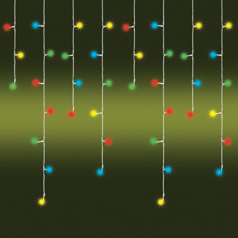 LED-es fényfüggöny, 200 db színes LED, kültéri                                                        KAF200L10M/M
