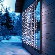   DOT LED-es fényfüggöny, kül- és beltéri kivitel, 400db hidegfehér LED, 8 program, 2m x 2m, HSO        KAF400DWH