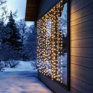   DOT LED-es fényfüggöny, kül- és beltéri kivitel, 400db melegfehér LED, 8 program, 2m x 2m, HSO        KAF400DWW