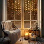   DOT LED-es fényfüggöny, beltéri kivitel, 50db melegfehér LED, állófényű, 81x60cm, HSO                 KAF50DLEDWW
