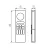 REMOTE 4 RGBW/CCT-B vezérlő/távirányító LED szalaghoz, 12/24V, max.30m, IP20                          KAN22135