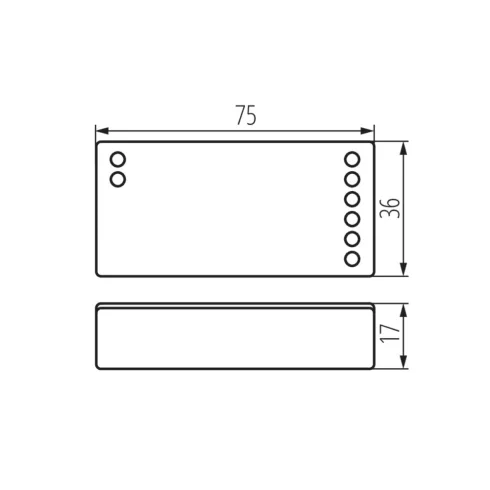 CTRL 12/24V RGBW CCT vezérlő                                                                          KAN22148