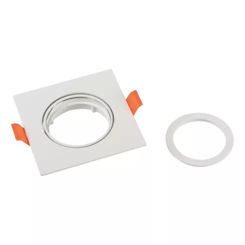 DALLA DTL-B dekorációs keret, GU10, max. 10 W, IP20, négyzet, fehér                                   KAN22435