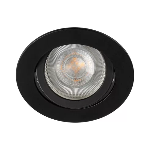 DALLA DTO-B dekorációs keret, max. 10W, 30°, Gx5,3/GU10, IP20, kerek, fekete                          KAN22436