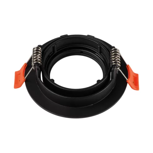 DALLA DTO-B dekorációs keret, max. 10W, 30°, Gx5,3/GU10, IP20, kerek, fekete                          KAN22436