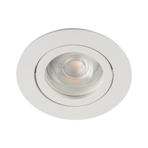 DALLA DTL-B dekorációs keret, GU10, max. 10 W, IP20, kerek, fehér                                     KAN22437