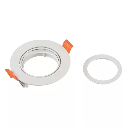 DALLA DTL-B dekorációs keret, GU10, max. 10 W, IP20, kerek, fehér                                     KAN22437