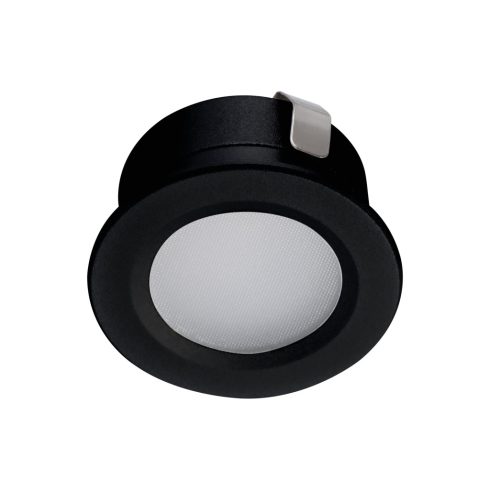 IMBER LED CW B süllyesztett, fürdőszobai spot lámpa, 12 DC, 1 W, 30 lm, 6500 K, IP65, fekete          KAN23525