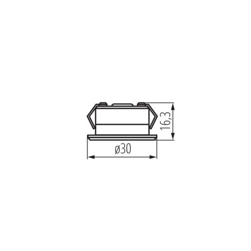 IMBER LED CW W süllyesztett, fürdőszobai spot lámpa, 12 DC, 1 W, 40 lm, 6500 K, IP65, fehér           KAN23528