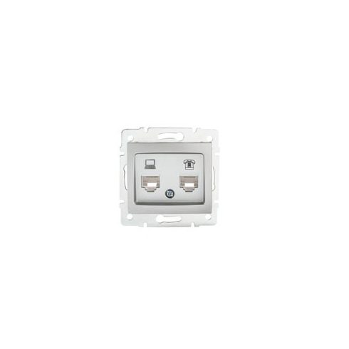 DOMO 01-1430-043 ezüst adatcsatlakozó aljzat                                                          KAN24875