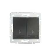   DOMO 01-1060-241 grafit dupla alternatív kapcsoló                                                     KAN24896