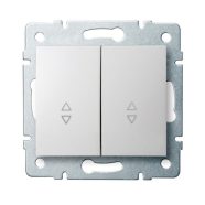   LOGI 02-1060-102 fehér dupla alternatív kapcsoló                                                      KAN25073