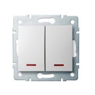   LOGI 02-1120-102 fehér jelzőfényes csillárkapcsoló                                                    KAN25079